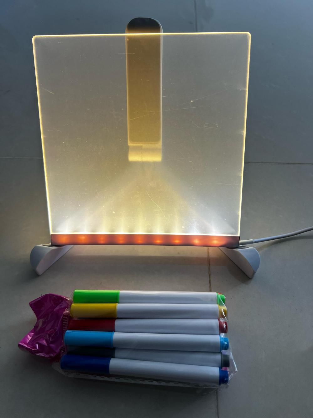 3D LED Writing Pad - Acrylic Glass Writing Board