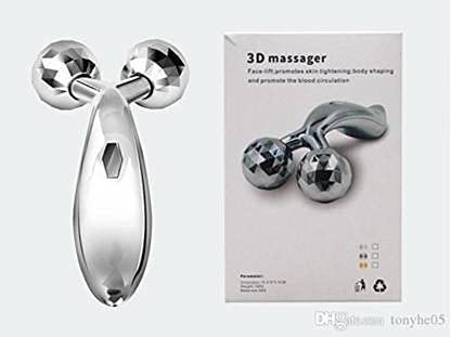 3D Stainless Steel Massager for Back and Muscles - Silver